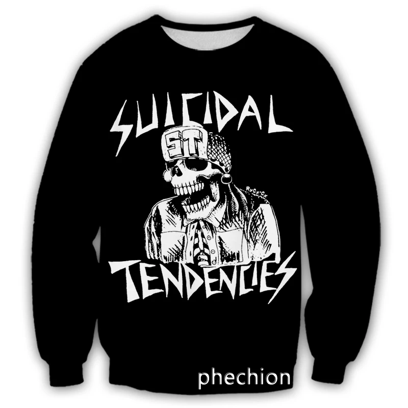 

phechion New Men/Women Suicidal Tendencies 3D Print Casual Sweatshirt Men Fashion Streetwear Loose Sporting Sweatshirt D170