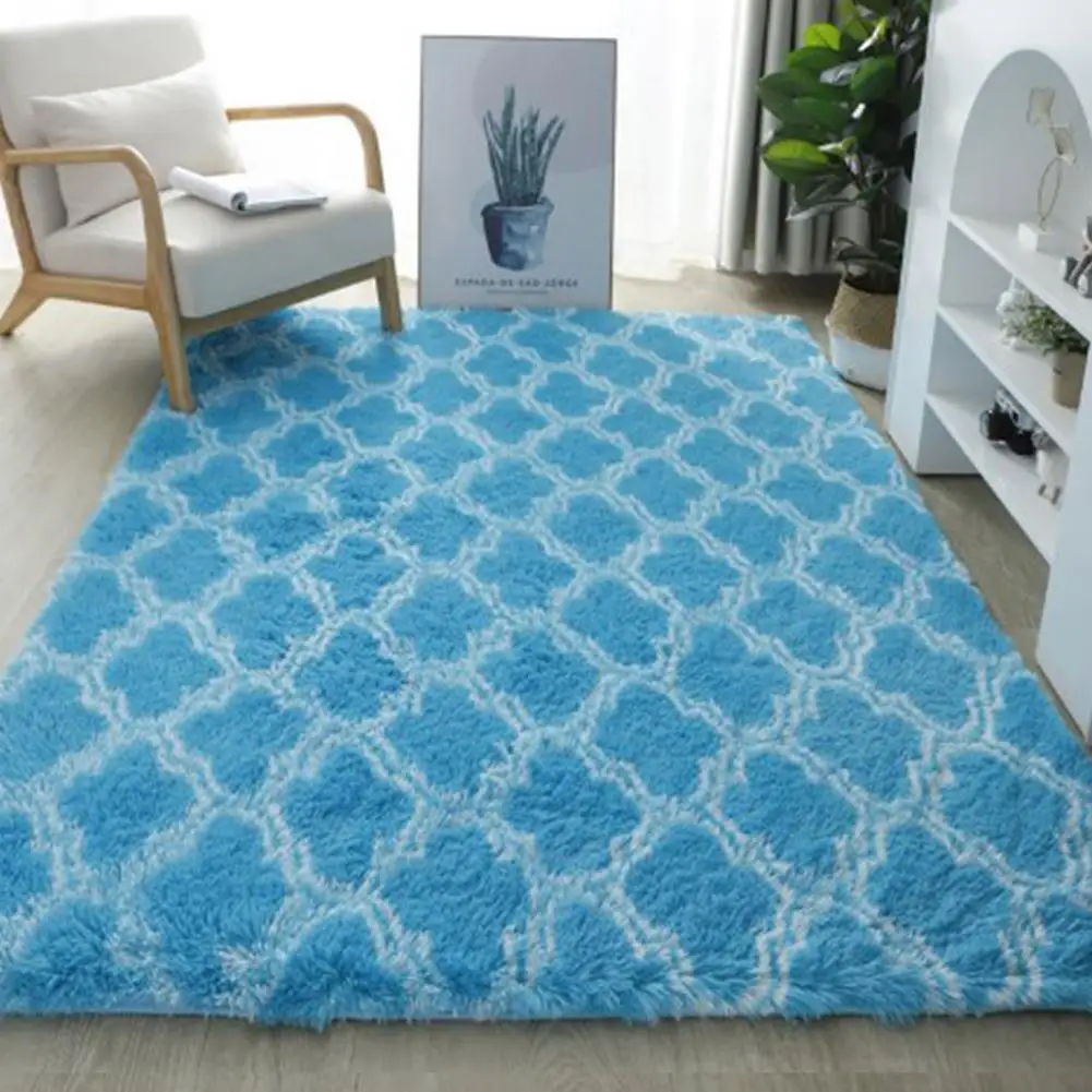 Tie Dye Rug Soft Plush Tie-dye Area Rug Modern Geometric Design for Room Bedroom Kids Room Non-slip Washable Floor Carpet Soft