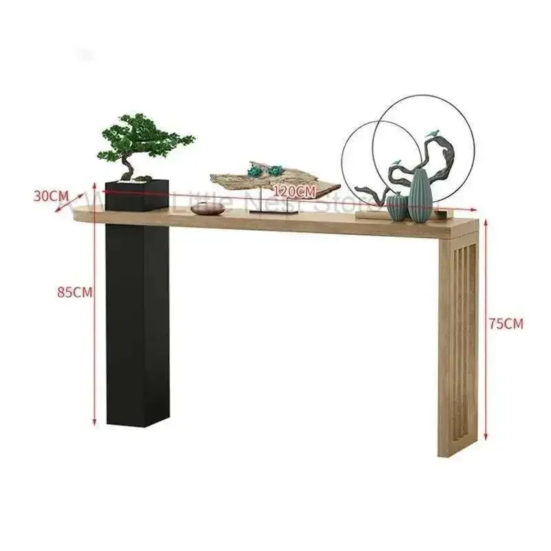 New Chinese Solid Wood Console Tables Into The Console Table Minimalist Creative Long Narrow Hallway Table Living Room Furniture