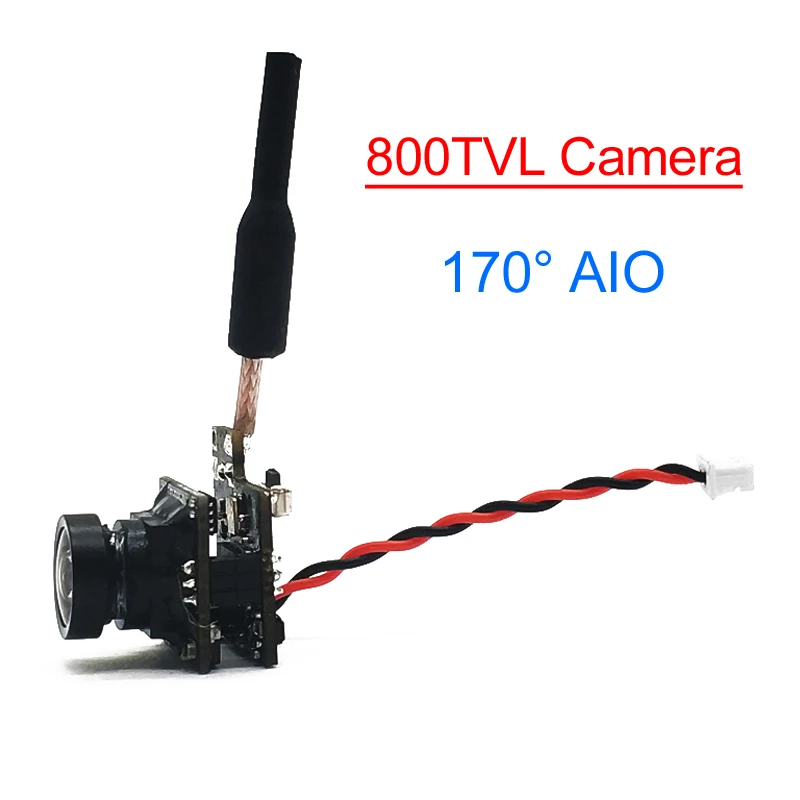 RXCRC 5.8G FPV 48CH 25mW Transmitter VTX-CAM with 1000TVL 170 degree AIO Camera for RC indoor FPV Racing Drone Part