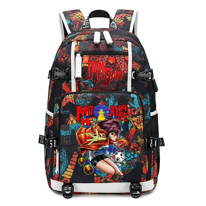 

Dandadan Anime Print Student Backpack Large Capacity Casual Daypack for Boys Girls School Travel