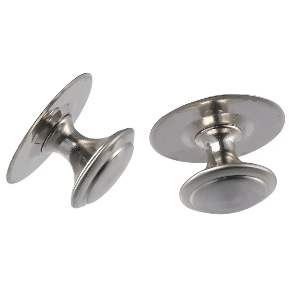 4 Pcs Silver Drawer Knobs Self-Stick Drill Free Cabinet Knobs Stainless Steel Sliding Door Handles