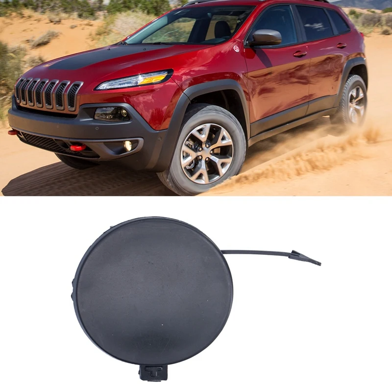 

Front Bumper Tow Hook Cover Cap Front Bumper Tow Hook Eye Cap Replace For Jeep Cherokee 2014-2018 5NJ61TZZAC