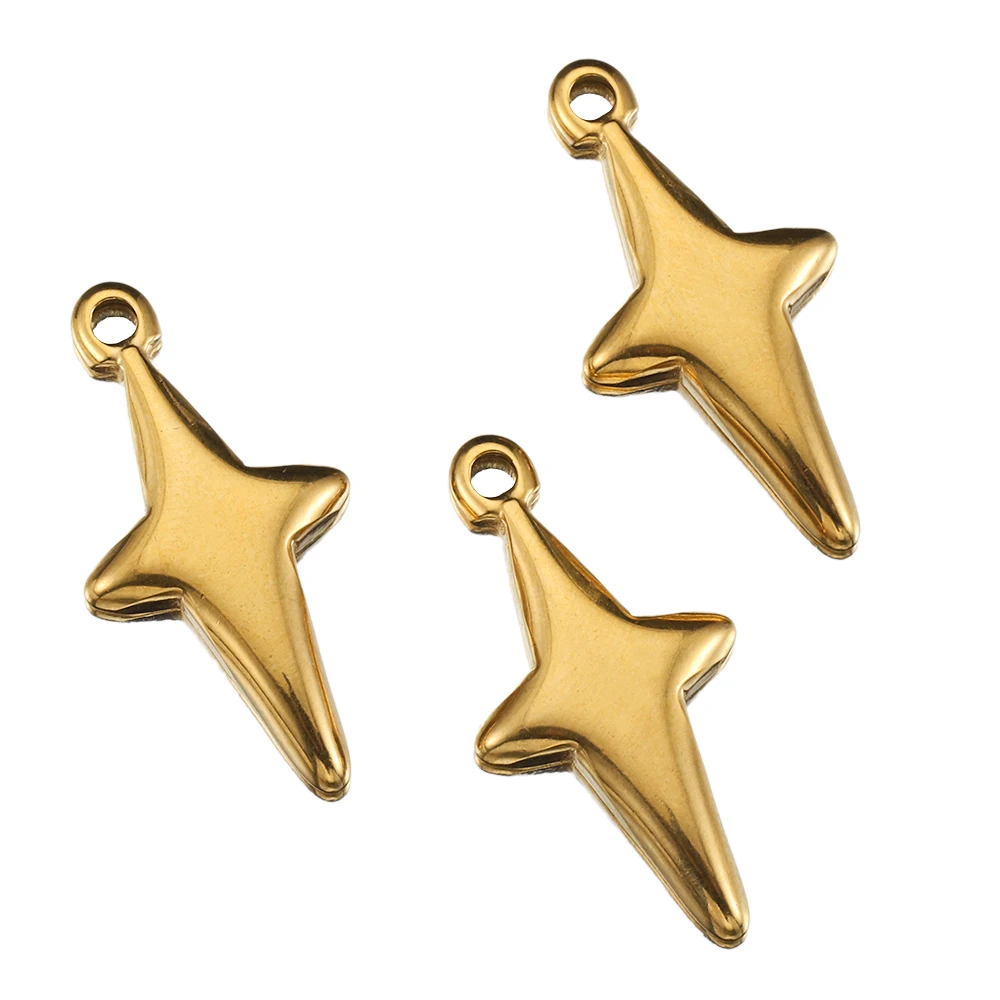 5 Pieces Stainless Steel Vintage Star Meteor Pendant for DIY Earrings Necklace Jewelry Making Charm Accessories view 6