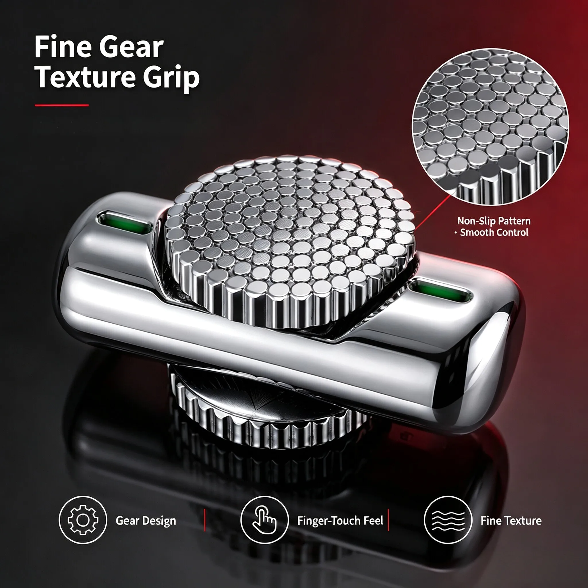 Novelty Metal EDC Fidget Spinner Silver Glow in the Dark Stress Relief Pocket Desk Ornamen Toy Unique Gift Lipstick Shape