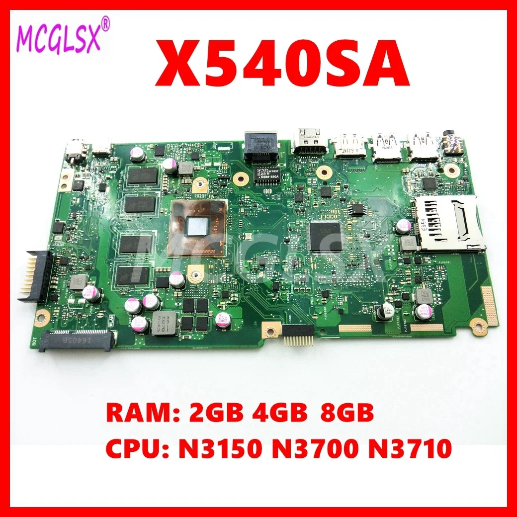 

X540SA Mainboard For Asus VivoBook X540S X540SA X540SAA F540S Laptop Motherboard With N3150 N3700 N3710 CPU 2GB 4GB-RAM