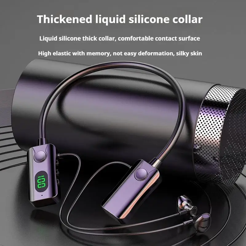 Super potência led magnético bluetooth 5.4 fones de ouvido de som de alta fidelidade sem fio esportes à prova dwaterproof água pescoço-pendurado fones de ouvido