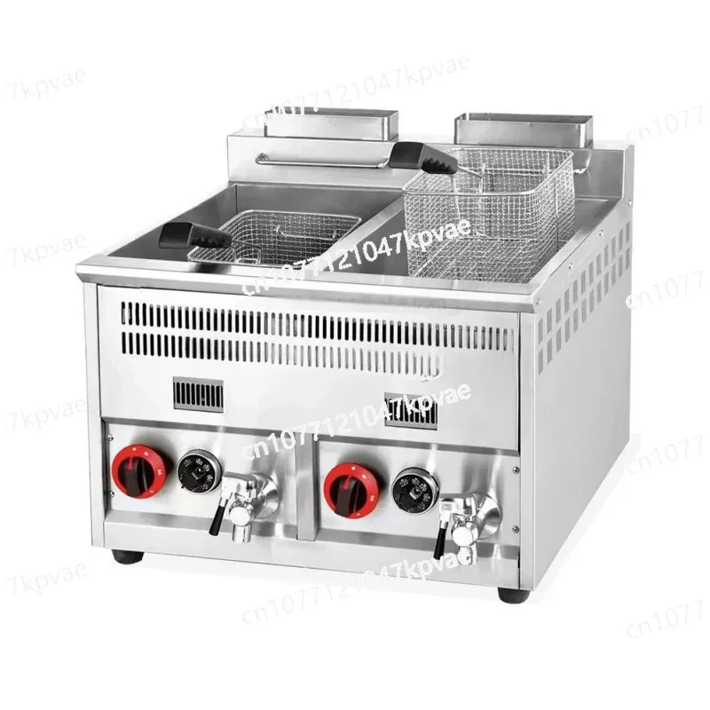 High Quality Stainless Steel Commercial Gas Chicken Chips Kitchen Equipment Deep Fryer