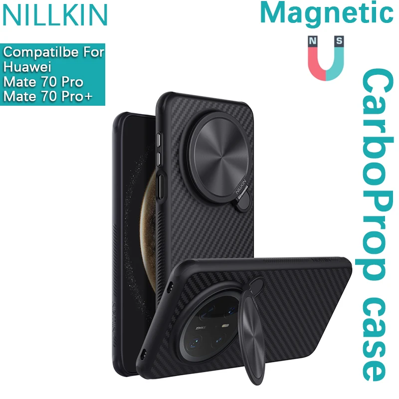

Nillkin для Huawei Mate 70 Pro Plus/70 Pro + CarboProp магнитный чехол крышка объектива кронштейн защитный чехол Magsafe чехол для телефона