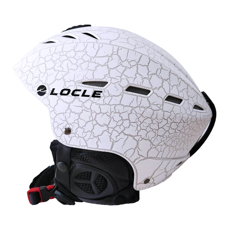 LOCLE Men Skiing Helmet Women Children Boys Girls Ski Helmet Skating Skateboard Snowmobile Motorcycle Helmets Size 52-64cm