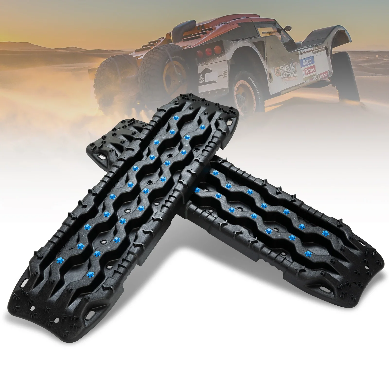 

FIERYRED Up To 10T Outdoor Vehicle Off-road Sand Snow Mud Traction Boards 4wd Black Recovery Tracks 4x4 Recovery Board
