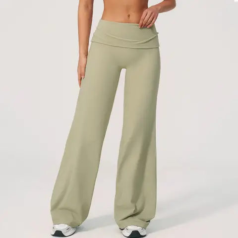 Yoga Bell-bottoms Women High Waist Flared Trousers Yoga Pants Fitness Flared pants Gym Legging Female Runing Bell-Bottomed Pant
