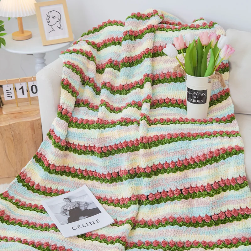 kit-de-materiel-diy-pour-couverture-de-canape-chaude-faite-a-la-main-en-polaire-motif-tulipe-crochetee-style-boule-de-neige-neil-adaptee-a-toutes-les-saisons