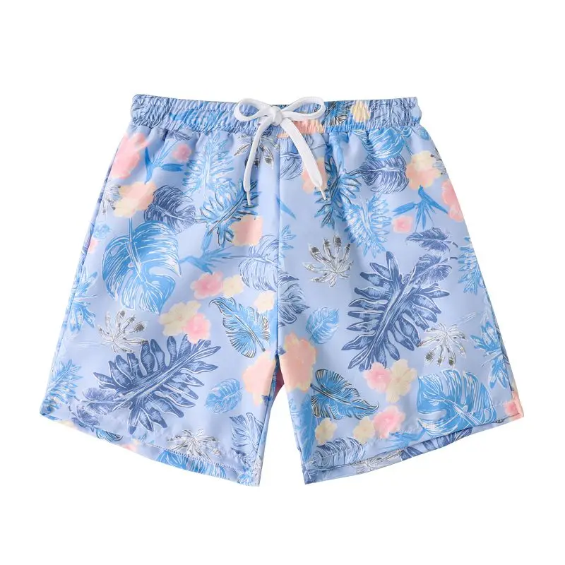 Children Boys Swimwear Pants Fashion Floral Casual Beach Trunks