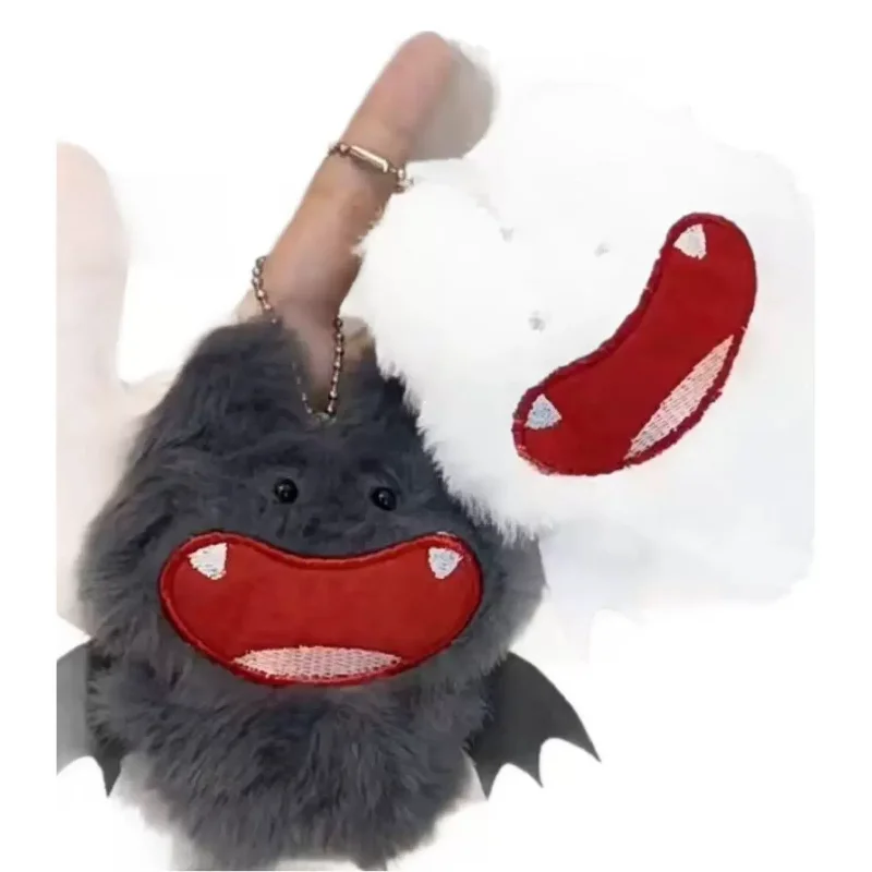 Kawaii 10cm pelúcia morcego chaveiro novo estilo de pelúcia bonito dos desenhos animados morcego boneca pingente boneca decoração chaveiro 1 pçs llaveros