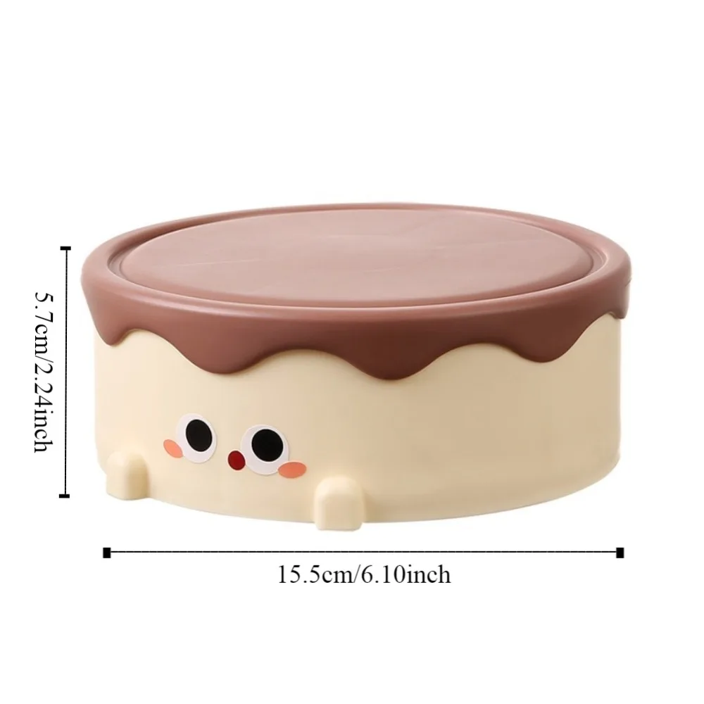 Nette Kuchen Make-Up Spiegel High-definition Große Kapazität Schmuck Lagerung Box Tisch Spiegel Kawaii Desktop Falten Kosmetik Spiegel