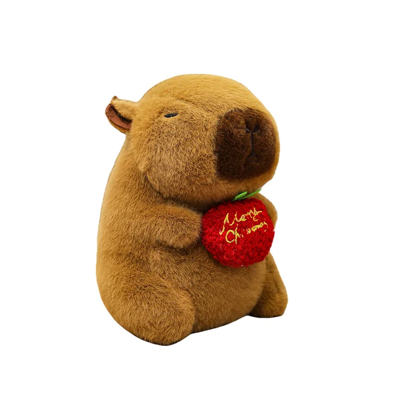 23cm Capybara peluche simulación Capibara Anime juguete esponjoso lindo muñeco de peluche suave muñeco de peluche regalo de Navidad de Acción de Gracias