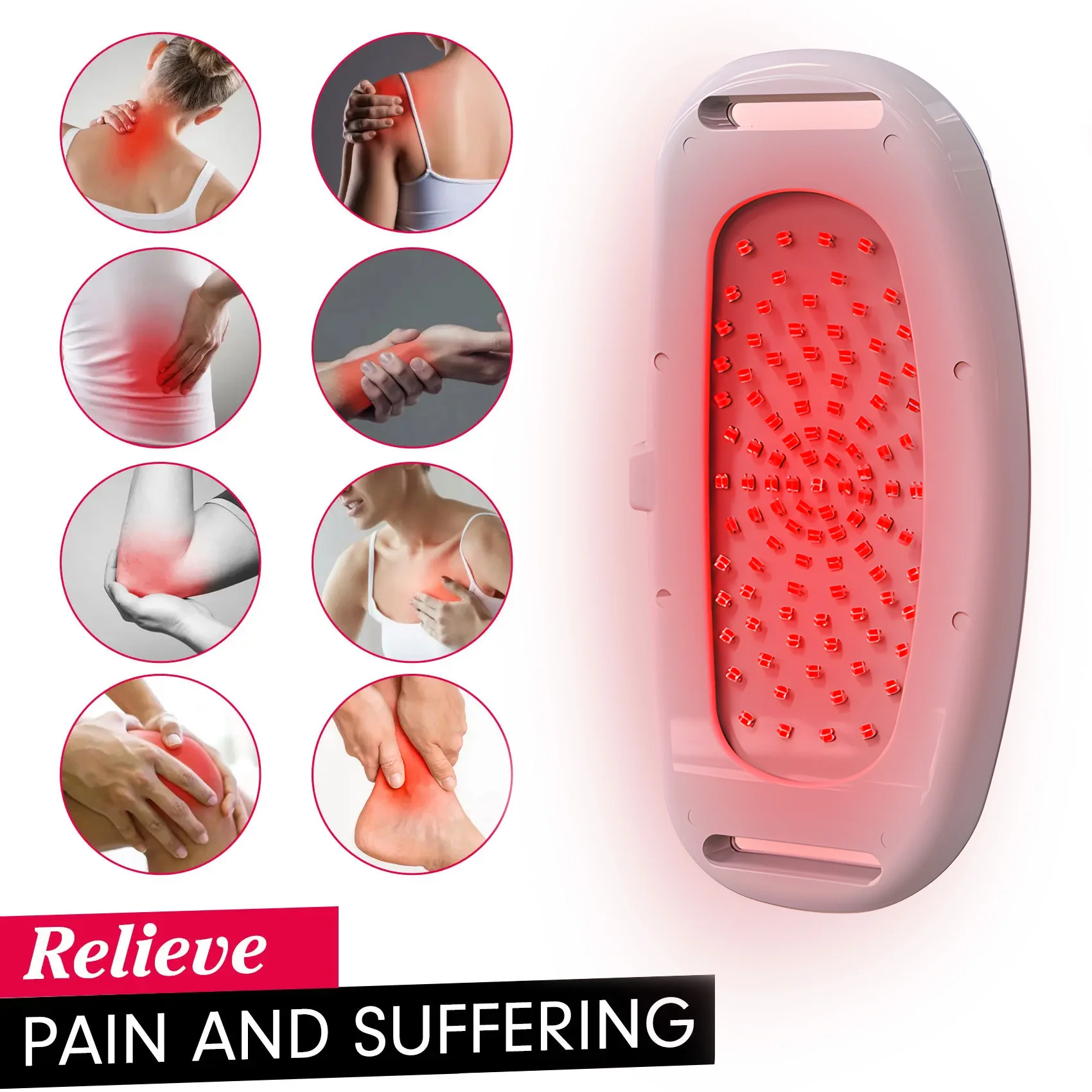 100pcs Diodes Red Light Therapy Panel for Body Pain Relief 650nm 660nm Knee arthritis Tenosynovitis Tennis Elbow Osteoarthritis