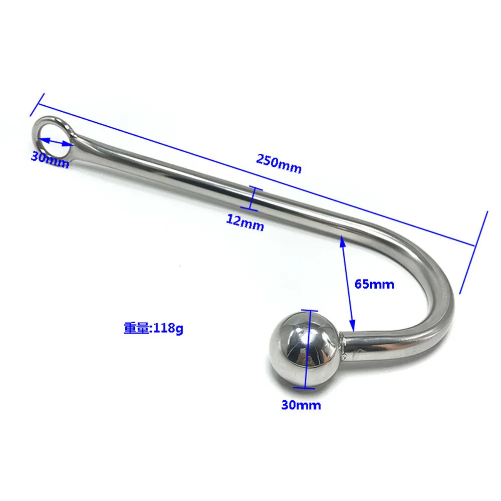 Stainless Steel Anal Hook Gay Masturbator Round Head Anal Hook Man Sex Toy Adult Sexual Stainless Product