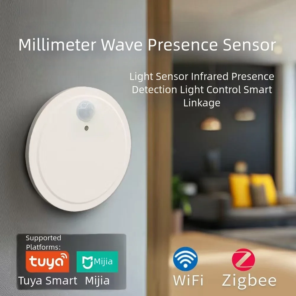 

Датчик присутствия 24G, миллиметровая волна, датчик присутствия человека, сигнализация дистанционного мониторинга, умный переключатель, датчик миллиметровой волны