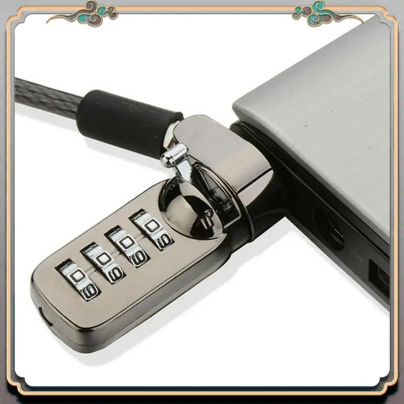Durable 5X Security Anti-Theft Combination Laptop Notebook Cable Lock 4 Digit Password Lock