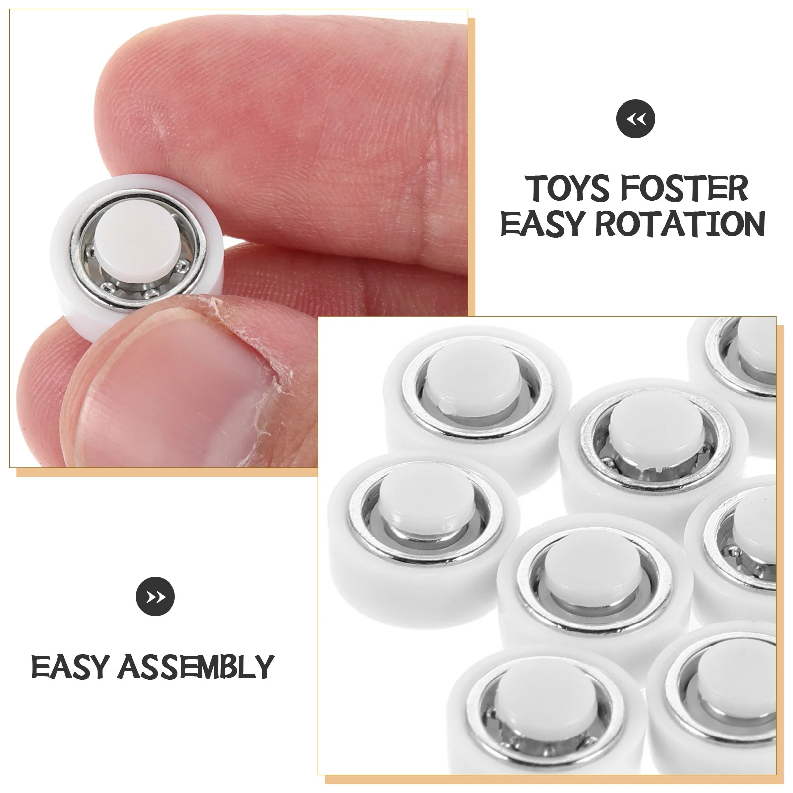 50 個回転ベアリングヘアピンミニボールベアリング Diy 風車クラフトスイベルベースシャフトベアリング回転クリエイティブ用