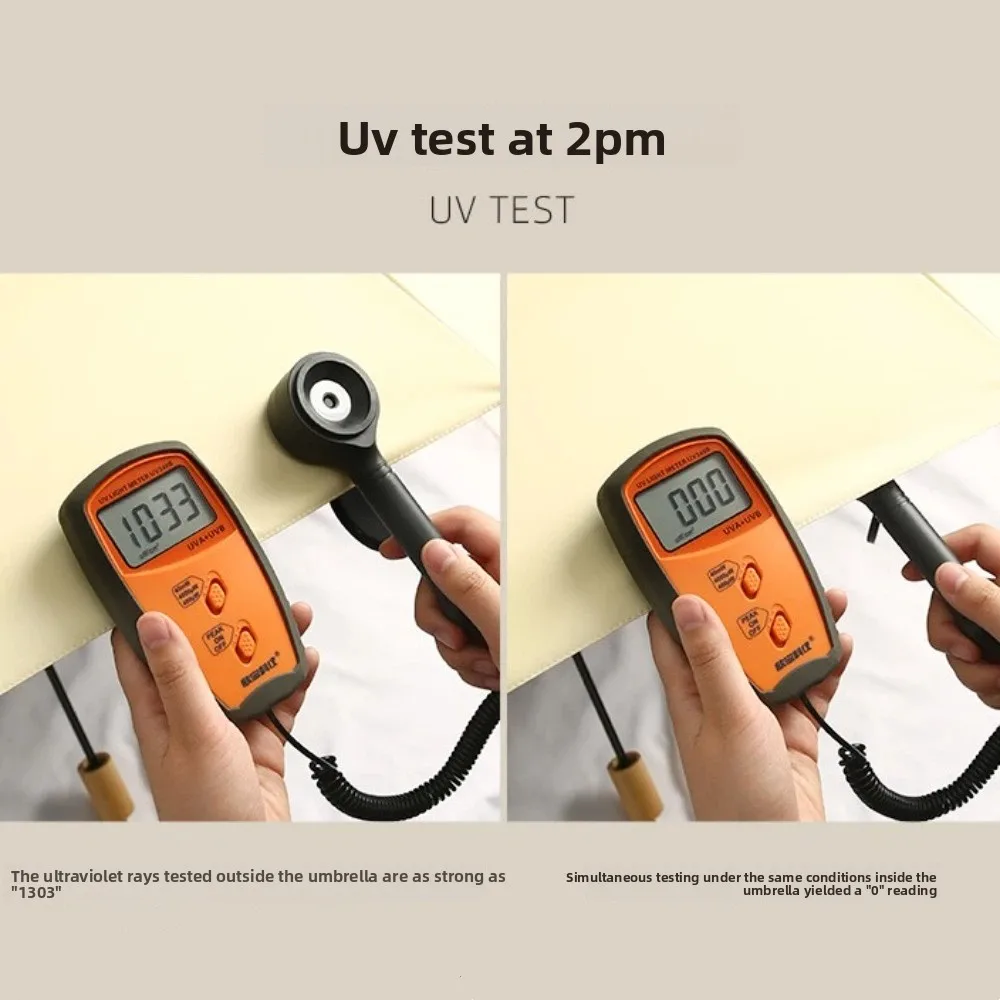 صغيرة جديدة بلون واقية من الشمس مظلة يندبروف المحمولة مظلة المطر مقبض خشبي غير نافذ للمطر للطي مظلة واقية من الشمس النساء