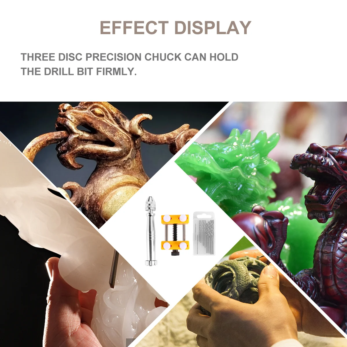 

1 set Hand Drill Aluminum Alloy Chuck For Jewelry Drilling Tools Manual Rotary Tool Small Wire Gauge Bit Holder