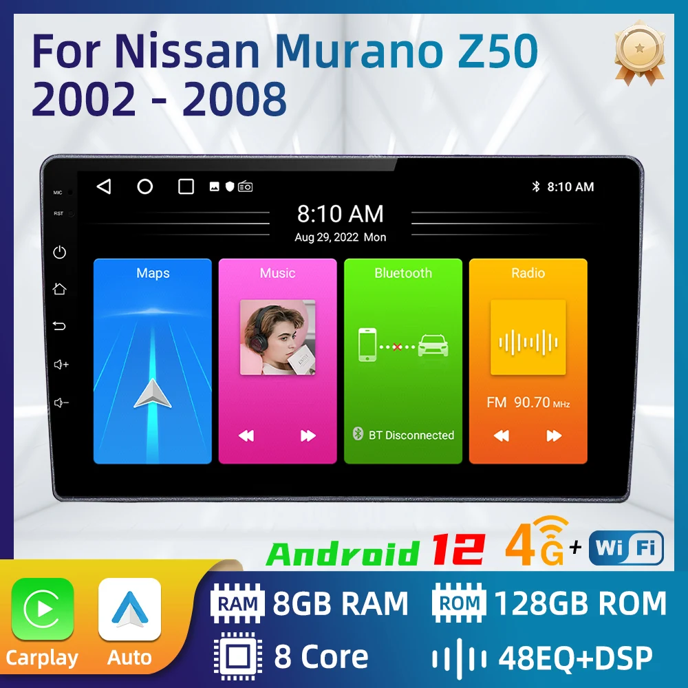 

Car Radio For Nissan Murano Z50 2002 - 2008 2 Din Android Multimedia Player GPS Navigation Carplay WIFI Autoradio Stereo Screen