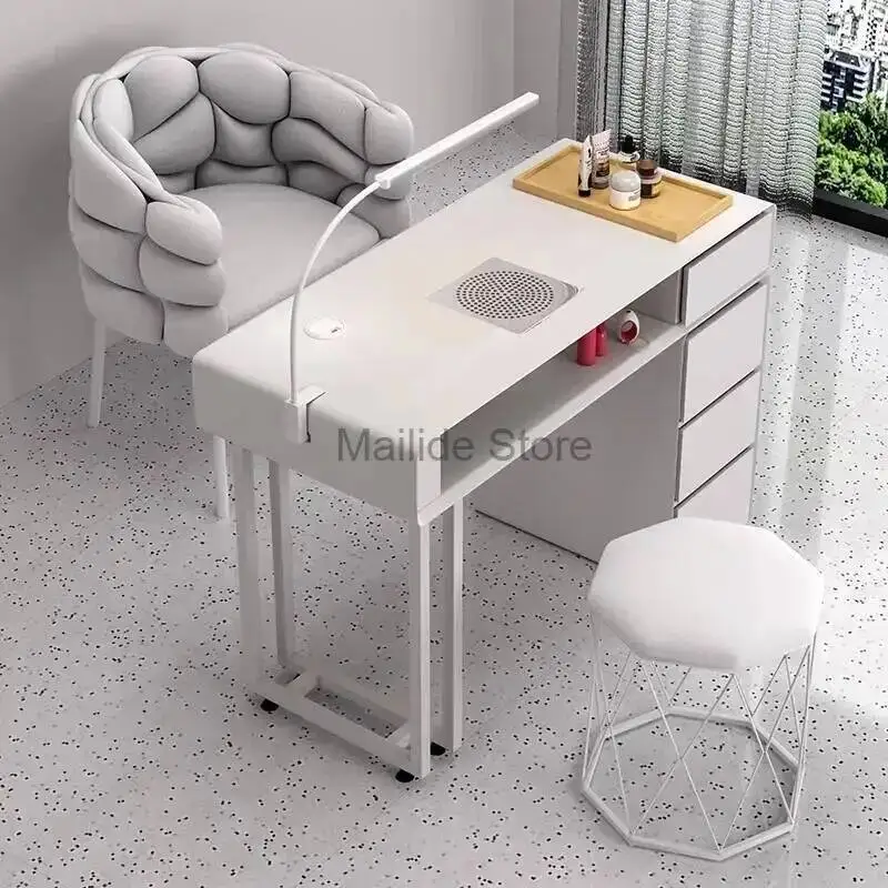 

Manicurist Tables Desk Beauty Nail Drawer Professional Luxury Nail Tables Wood Living Room Mesa Manicura Salon Furniture MR50NT