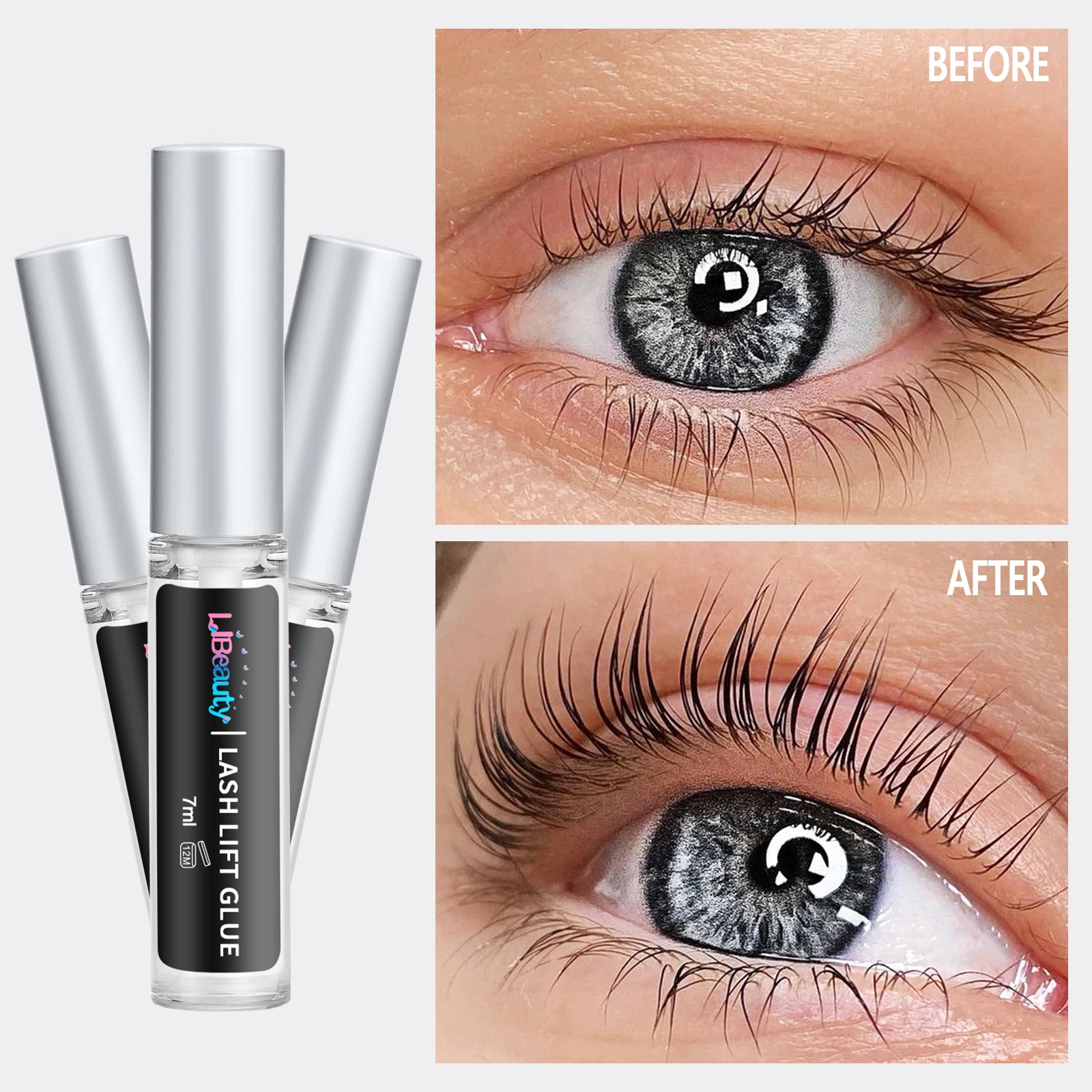 Libeauty 7ml Super Strong Lash Lift Glue Lash Lifting Adhesive Clear Eyelash Lifting Adhesive EyelashLift Glue Makeup Tools