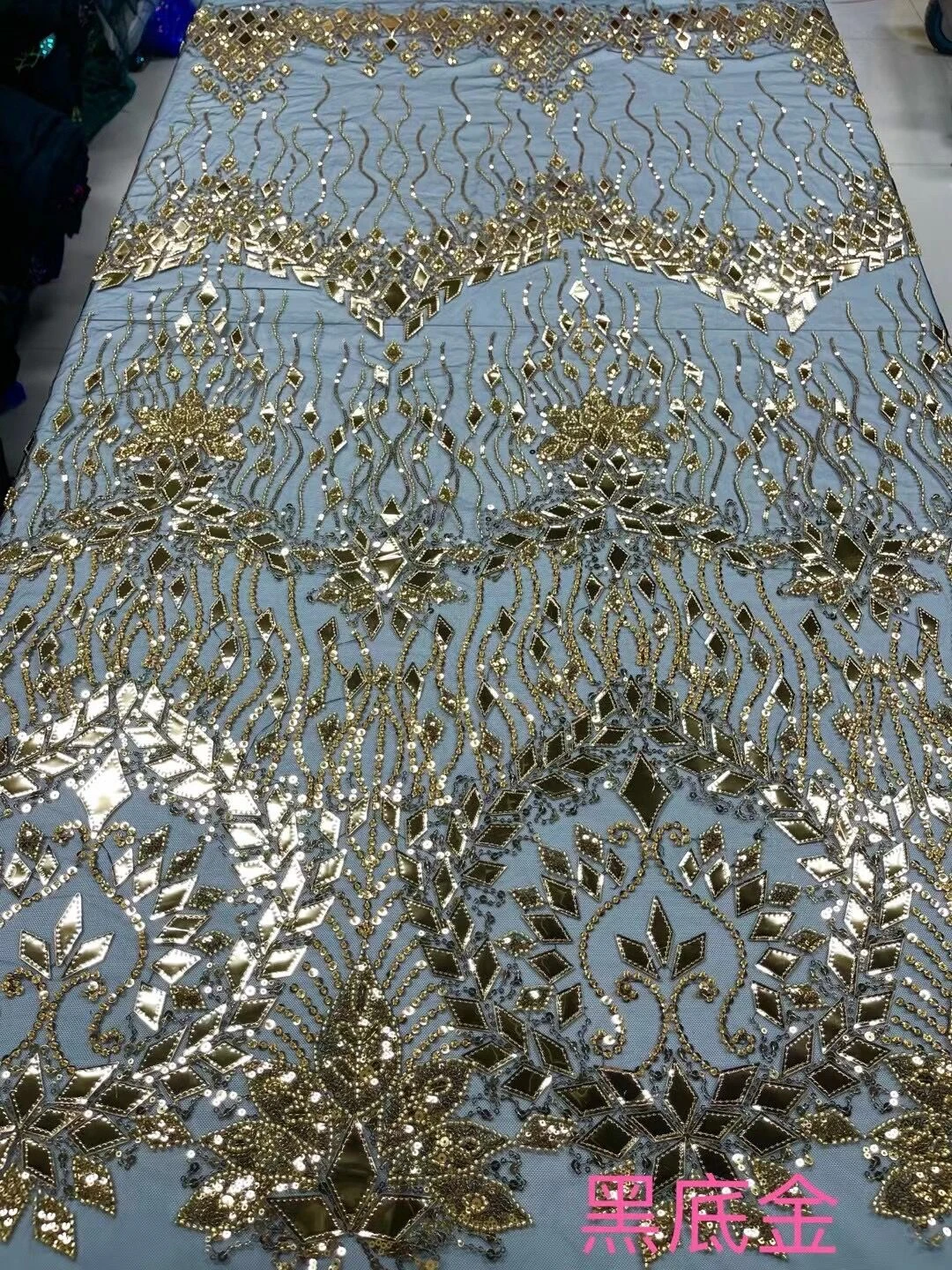 African Sequin Lace Fabric, Embroidered, Pure Thread, High Quality, Size 5, French Mesh, Wedding, Jy137, New