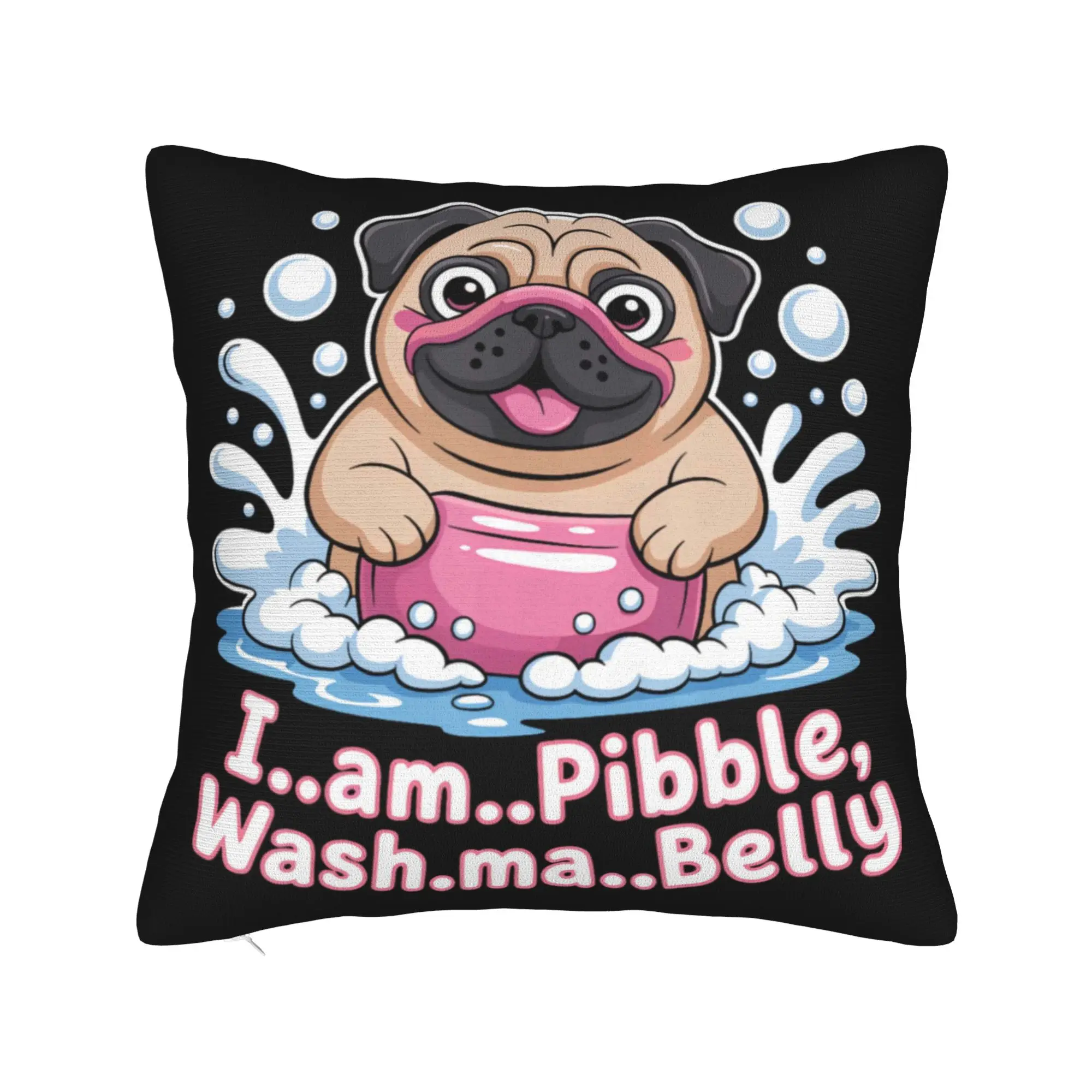 Pitbull Funny Dog Meme Animal Pibble Cute Humor Pillow Case  Soft Pillow Cover For Office Car Home Decor Novelty Pillowcases