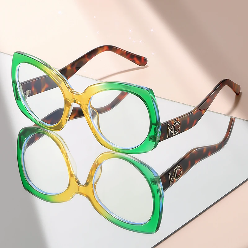 

Personalized large-framed butterfly-shaped anti-blue light glasses for daily wear and shooting decoration