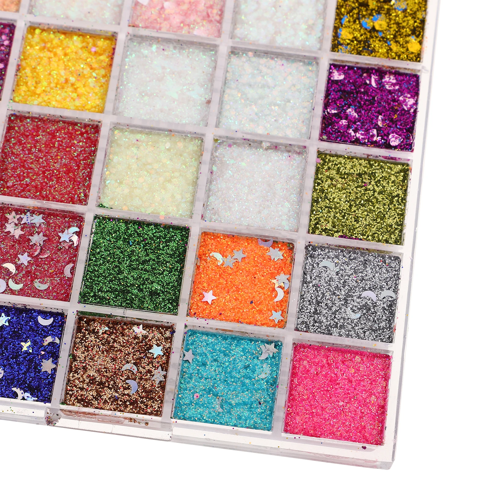 

Glitter Eyeshadow Palette Vibrant Shimmer Long Lasting Colorful Glitter Makeup for Stage Live Streaming Photo Shoot Women Girls