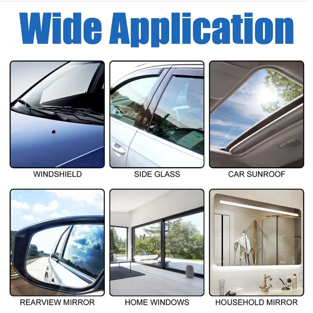 Glass Anti Fog Coating Spray Winter Car Interior Windshield Long Lasting Prevent Fogging Clear Vision Fog Repellent Mirror Clean