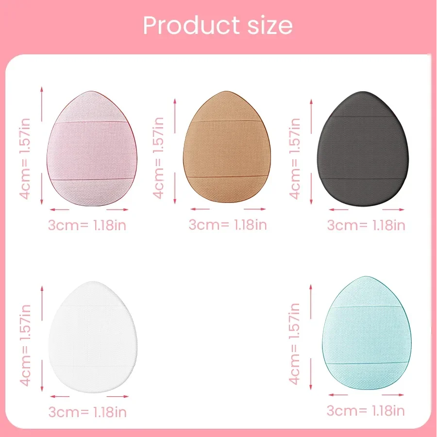 12/35pcs 하이 엔드 두꺼운 버전 핑거 메이크업 퍼프 베이스 메이크업 및 고정 메이크업에 적합 휴대용 및 실용