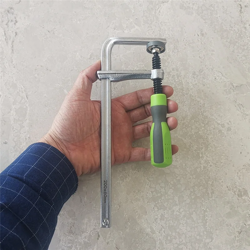 1 PCS Rail Saw Guide Rail Woodworking Fixture 200Mm With Screw Operating Arm, Suitable For Woodworking Rail Saw Guide Rail