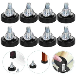 12 Pcs Leveler Furniture Leveling Legs Adjustable Levelers Screw on Feet for Desk Thread