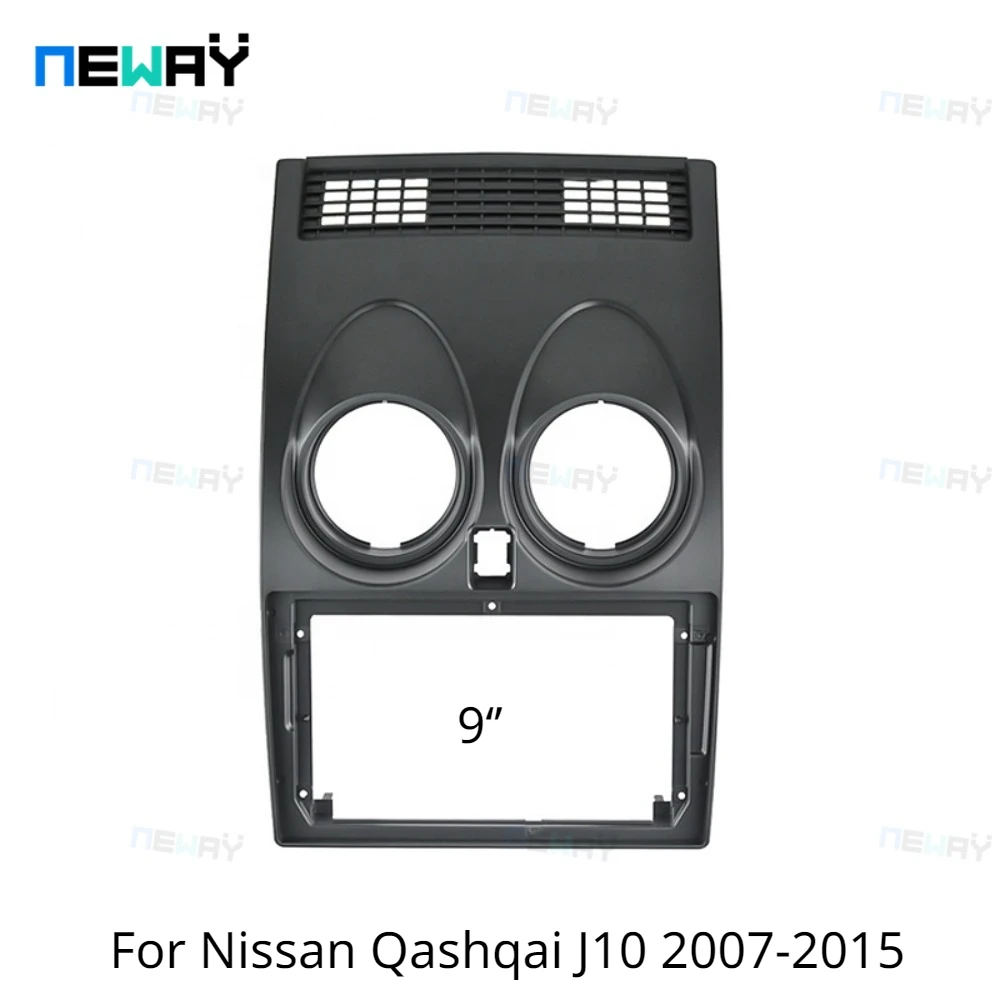 

9" 2 Din Car Radio Fascia Panel Dash Mounting Frame For Nissan Qashqai J10 2007-2015 Mounting Installation Trim Kit Frame Bezel