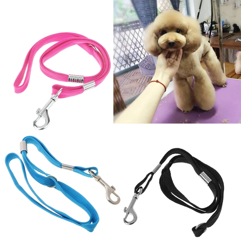 1PC Pet Leash Nylon Dog Grooming Loop Cable Rope Leashes for Beauty Bathing Home Collars Harnesses Leads Straps 3 Colors