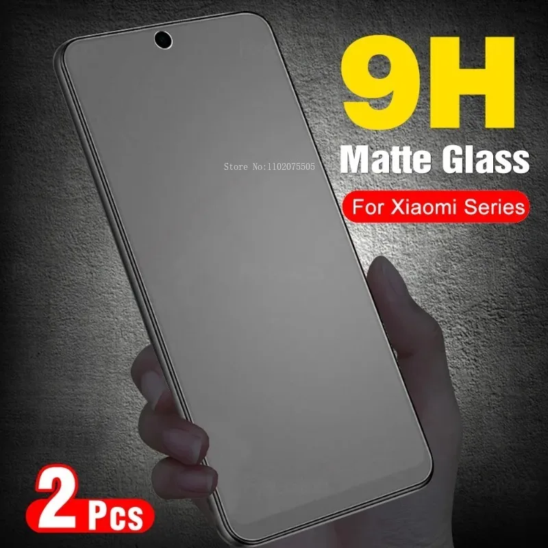 2Pcs Matte Tempered Glass For Xiaomi 13 12T 11T 10T Pro Mi 11i 5G 12TPro 11TPro Mi13 13T Mi11i 9h Phone Screen Protectors