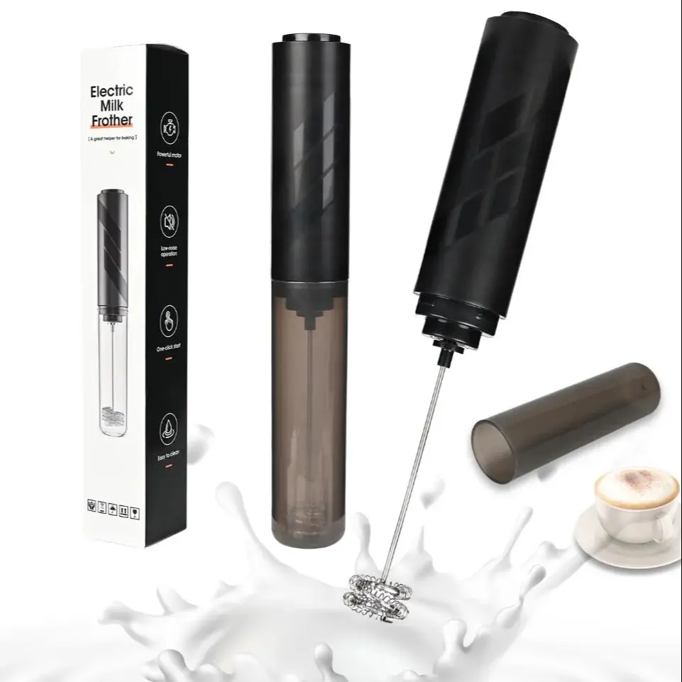 

Кухонный сильный миксер, миксер для молока, латте, ручной миксер для пены, виски, напитков, кофе, тип батареи, электрический венчик для яиц