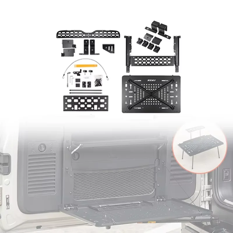 New Upgraded Tailgate Storage Frame Trunk Window Sill Fence Tailgate Folding Table Storage Rack for Byd Leopard 5 Accessories