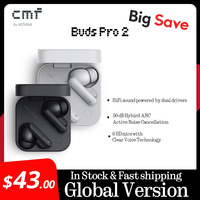Global Verison CMF by Nothing Buds Pro 2 50dB Hybrid Active Noise Cancellation 6MICS IP55 Bluetooth 5.3
