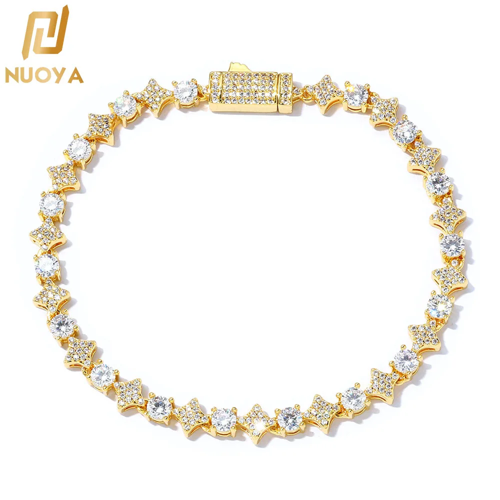 Artificial diamonds are securely mounted, unisex 6mm Cross Bracelet adopting PT950 Platinum for parties and social gatherings