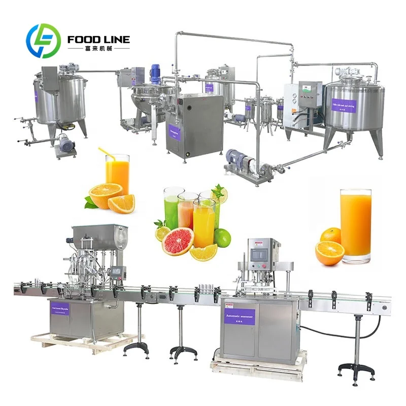 High Performance Fresh Orange Juice Machine / Juice Bottling Machine / Juice Making Machine Production Line
