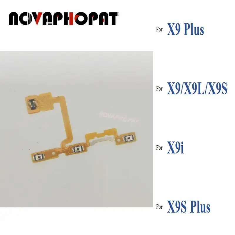 Novaphopat Power On/off Volume Switch Flex For Vivo X9 X9L X9i X9S Plus Side Button Volume Key Flex Cable 