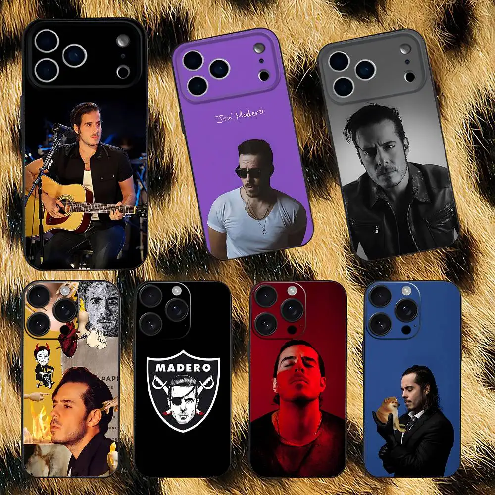 

Singer J-Jose M-Madero Phone Case For iPhone 17,16,15,14,13,12,11,Pro,XS,Max,XR,Plus,E,SE4,Mini Black Soft Cover