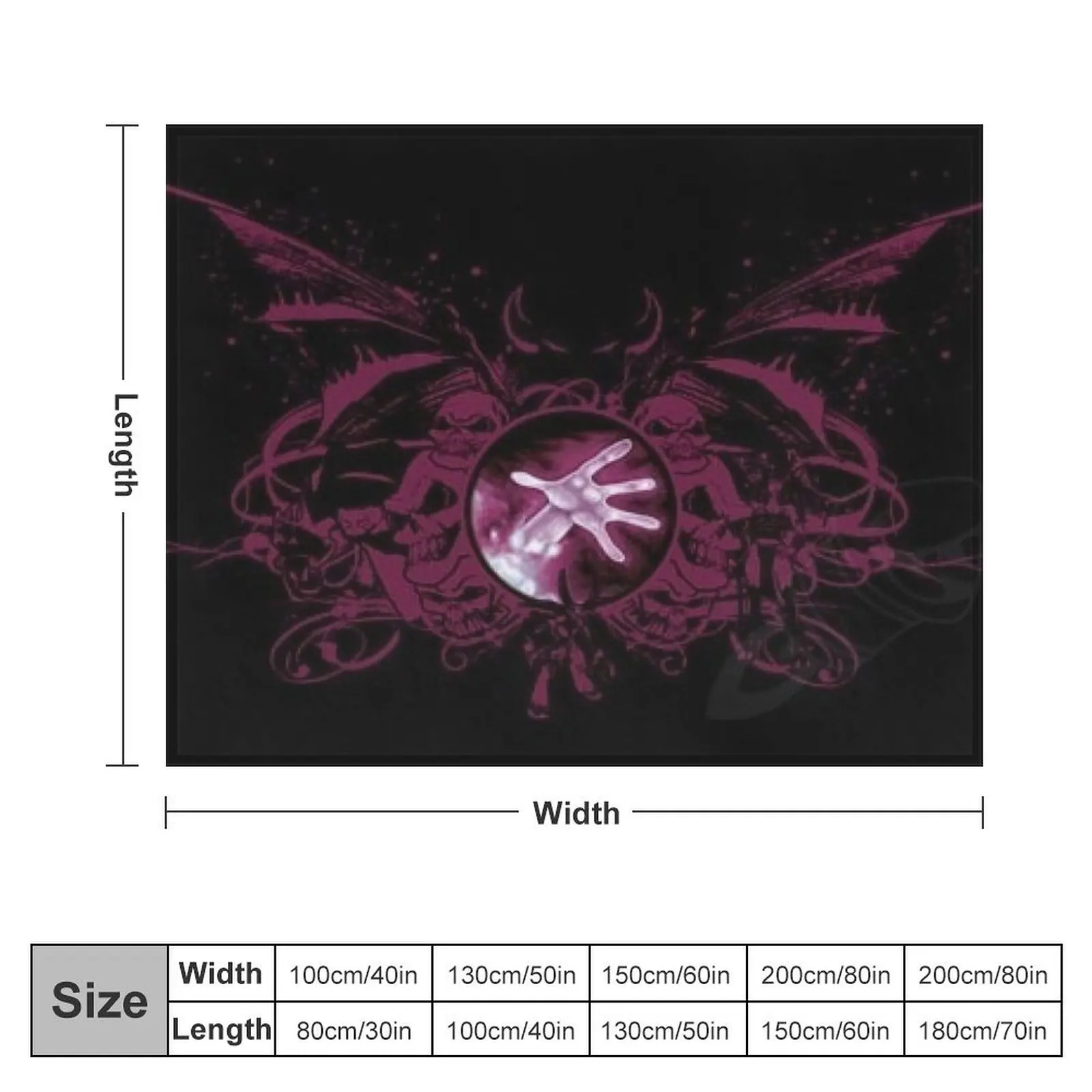 Logo Warlock Throw Blanket Luxury Designer Multi-Purpose Blankets